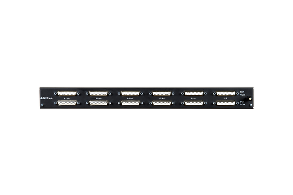 968s - 2x48 1RU TT Patchbay, Internally Selectable TRS Audio, Stereo Jack Spacing