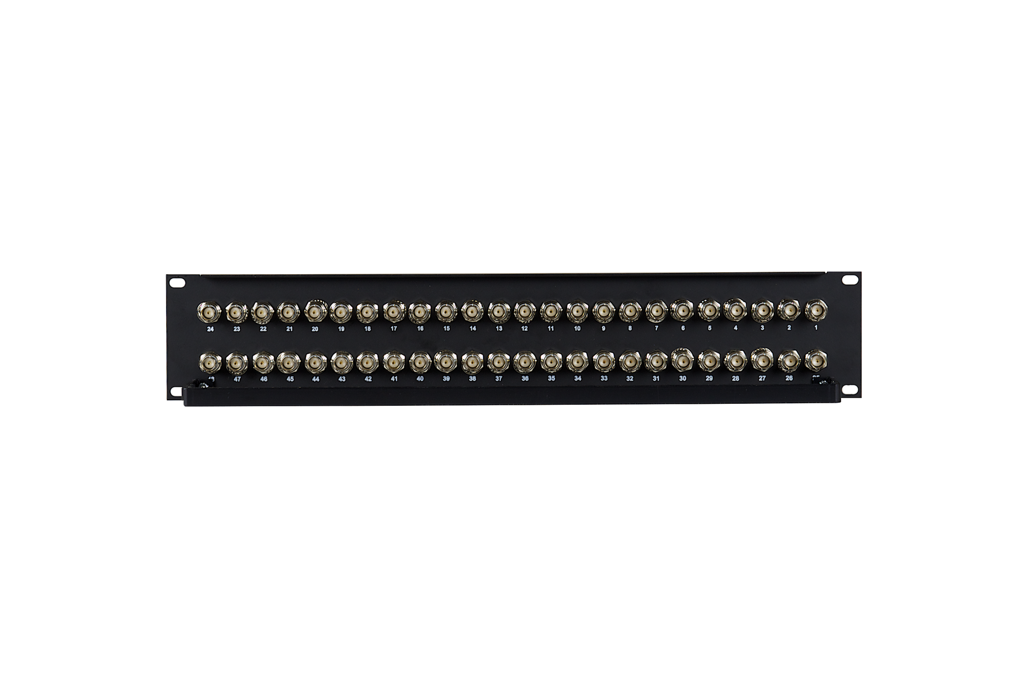 12G+ BNC Coaxial Bulkhead Patch Panel, 2x16, 2 RU