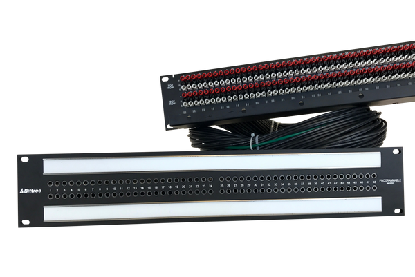 Patchbay | Bittree 968 2x48 TT Internally Programmable Harness Audio Patchbay