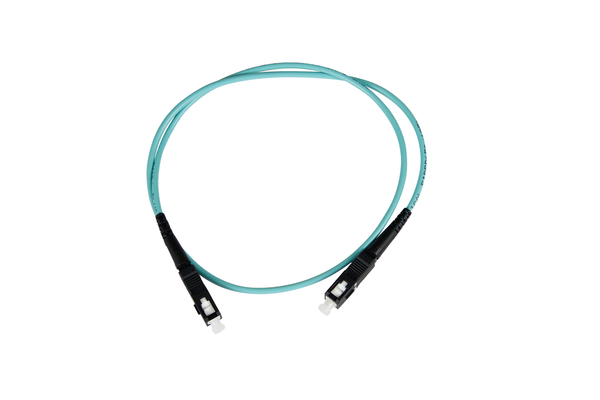 Fiber-Optic Patch Cable, SC to SC, 50/125um Multi-Mode, Laser Optimized, OM3